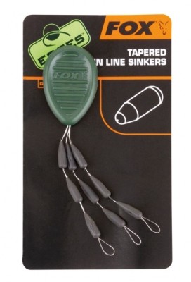 FOX Edges Tapered Mainline Sinkers x 9