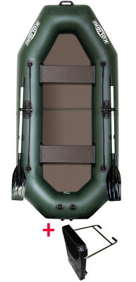 Čln Kolibri K-280 CTP zelený, pevná podlaha