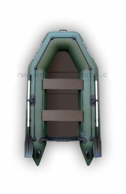 Čln Kolibri KM-280P zelený, pevná podlaha