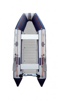 Čln Kolibri KM-300 D sivo-modrý, hliníková podlaha