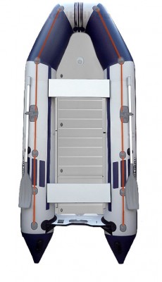 Čln Kolibri KM-360 D sivo-modrý, hliníková podlaha