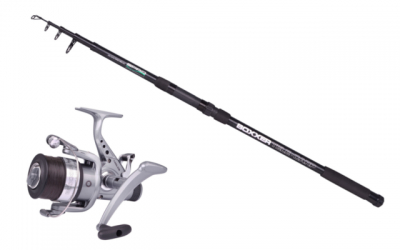 AKCIA Telacarp Black Combo 3.5m prút + navijak s baitrunnerom a silon ZADARMO